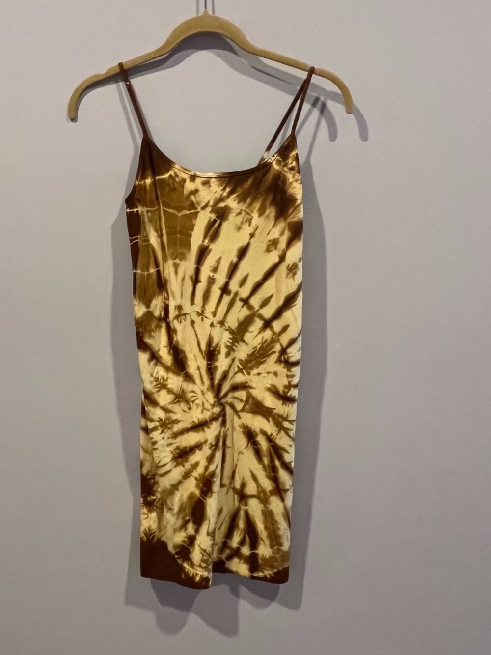NEW Nikki Bikki Tie-Dye Spiral Mini Slip Dress One Size